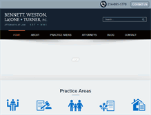 Tablet Screenshot of bennettweston.com